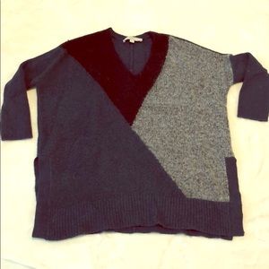 Loft oversized block color sweater